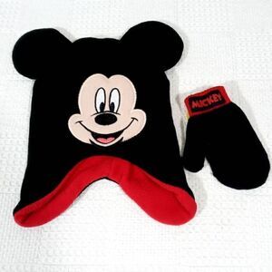Disney Junior Mickey Toddler Hat Mitten Set -O